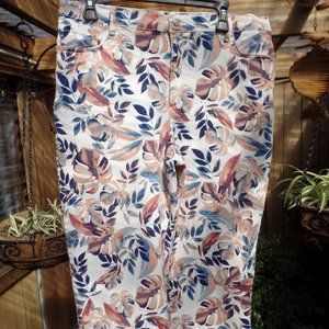 Gloria Vanderbilt Amanda Capri – printed denim stretch